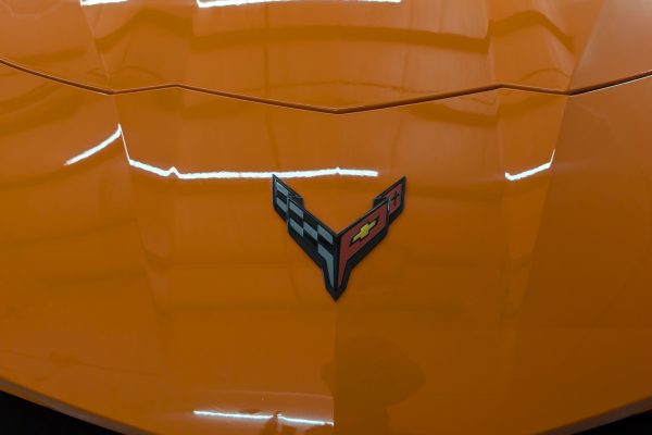 ceramic-coated-detail-orange-corvette-reflections-brunswick